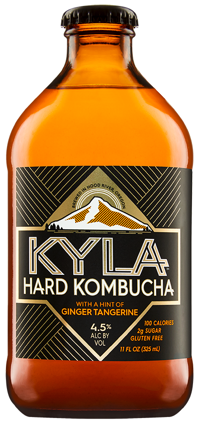 Kyla Hard Kombucha Ginger Tangetine 6 pack bottles
