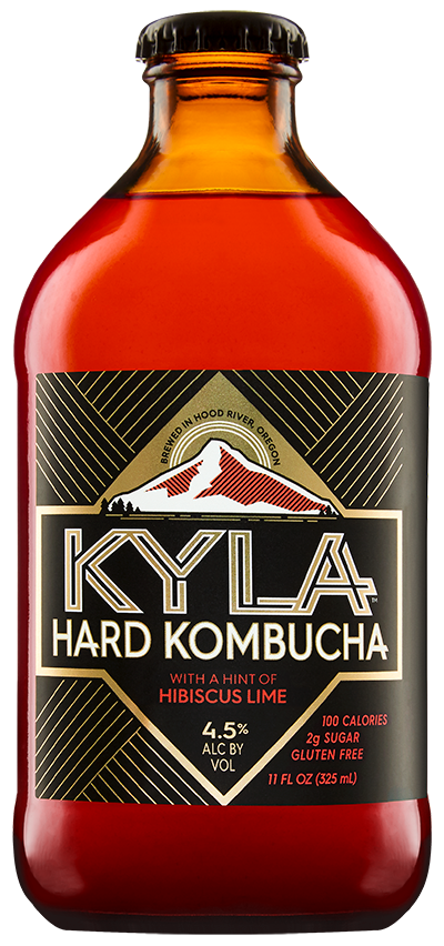 KYLA Hard Kombucha Hibiscus Lime 6 pack bottles