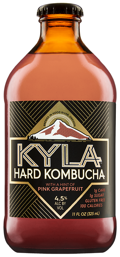 Kyla Hard Kombucha Pink Grapefruit 6 pack bottles