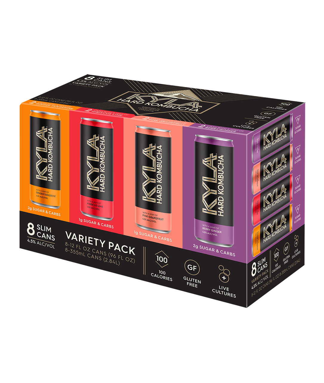 Buy KYLA Hard Kombucha Variety Pack Cans Online -Craft City