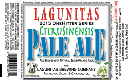 Lagunitas Citrusinensis Pale Ale 6 pack