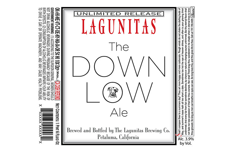 Lagunitas The Down Low Ale 22oz