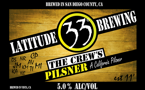 Latitude 33 The Crews Pilsner 22oz