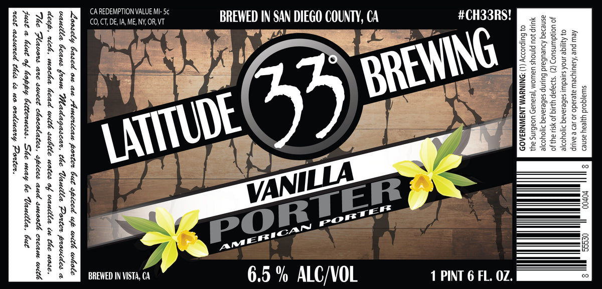 Latitude 33 Vanilla Porter 22oz