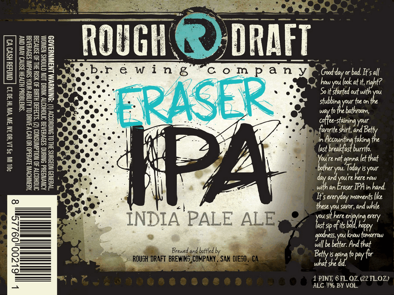 Rough Draft Eraser IPA 22oz