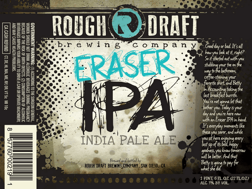 Rough Draft Eraser IPA 22oz