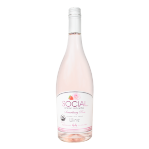 Social Strawberry Rose Sparkling Sake