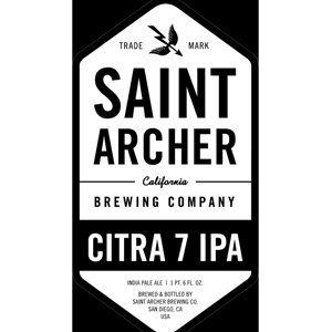 Saint Archer Citra 7 IPA 22oz