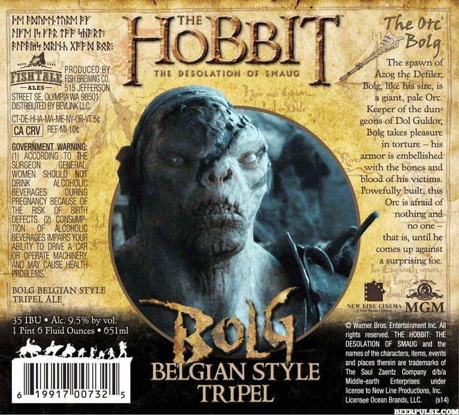 The Hobbit Bolg Belgian Style Tripel 22oz