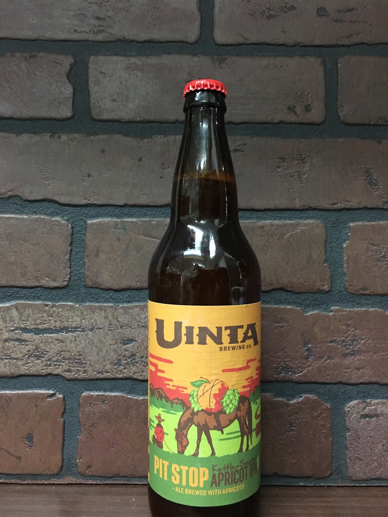 Uinta Pit Stop Kettle Soured Apricot IPA 22oz