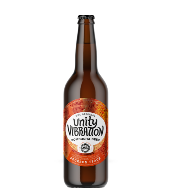 Unity Vibration Kombucha Beer Bourbon Peach