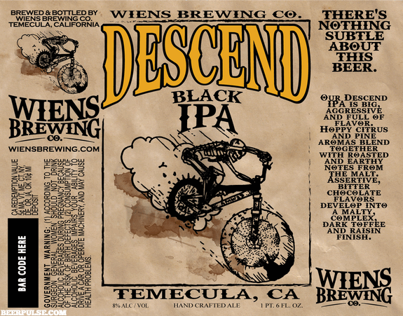 Wiens Deprivation Black IPA 22oz