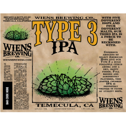 Wiens Type 3 IPA 22oz